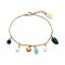 Over & Over Gold 14k Stainless Steel Amazonite Bracelet - Gold