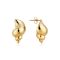 Over & Over Gold 14k Stainless Steel Shell Stud Earrings - Gold