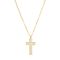 Over & Over Gold 14k Stainless Steel Mother of Pearl Cross Necklace - Gold