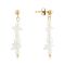 Over & Over Gold 14k Stainless Steel Pearl Drop Earrings - Gold