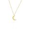 Seek + Find This Too Shall Pass Crescent Moon Gold Necklace - Gold