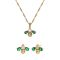 Amelia Scott Gold Beatrice Bee Green Pink Gift Set - Gold