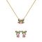 Amelia Scott Gold Amelia Bow Green Pink Gift Set - Gold