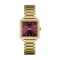 CLUSE Gold Tetragone Wine Crystal Watch - Gold
