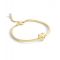Coach Gold C Heart Bangle - Gold