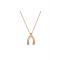 Kate Spade New York Gold Gift Dream Big Wishbone CZ Necklace - 41cm