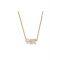 Kate Spade New York Gold Gifting Dear Bestie Pearl CZ Necklace - 41cm