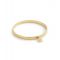 Coach Gold Tabby Charm Hinged Bangle - Gold