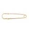 August Woods Gold Pave Safety Pin Brooch - Gold