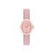 Coach Gold Sammy Oval Pink Leather Watch - Gold