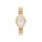 Coach Gold Sammy White Oval Stretch Bracelet Watch - Gold