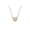 Kate Spade New York Gold Amour Pavé Heart Necklace - 41cm
