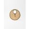 Jacquemus - The Spiaggia Small Round Bag - Natural / Black Details