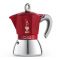 Bialetti Moka Pot Moka Induction in Red - 6 cups
