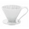 Cafec Arita Flower Dripper White - 4 Cups