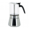 Pylano Moka Pot Kiara in Glass & Stainless Steel - 6 cups