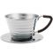 2-Cup flat-bottomed Kalita Wave Dripper 155 in stainless steel