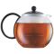 1L Black Assam tea press with acrylic filter, handle and lid. - Bodum