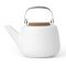 Viva Scandinavia Nicola white porcelain teapot - 1.2L + free gift