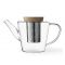 Viva Scandinavia ‘Infusion' glass teapot with natural oak lid + Free tea!