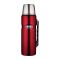 Thermos King Stainless Steel Insulated Flask Red - 1.2L - BPA free