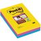 Post-it super sticky - 3 blocks super sticky lined post-it setelit rio 101 x 152 eri värit
