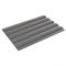 Plastex - Muovimatto pvc raidoitettu harmaa
