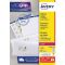 Avery - Sarja 2400 lasertarraa valkoinen 63,5x33,9 mm