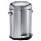 Simplehuman - Roskakori mini round retro step dunk 4,5 l ruostumaton pinta