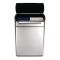 Simplehuman - Suorakaiteen muotoinen touch-bar roskakori 2x24l ruostumatonta terästä mattapintainen viimeistely