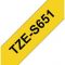 Brother - Brother_tzes651 ‐teippi 24 mm musta/keltainen