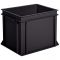 Utz - Muovilaatikko eu perus 60 l musta 600 x 400 mm